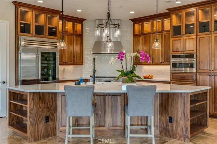 Kitchen Remodel...Quartz Countertops, Clear Walnut Lighted Cabinetry, Stainless Steel Appliances