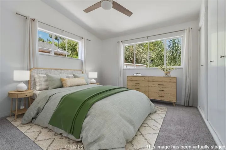 Primary Bedroom virtually staged