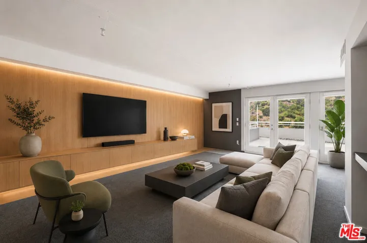 Virtually Staged Living Room