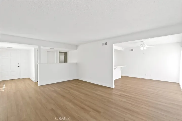Living Room flows into dining area