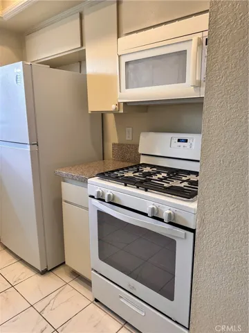 Kitchen with built in microwave