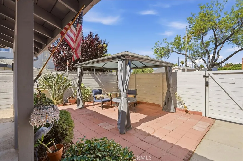 view of outdoor space from front door
