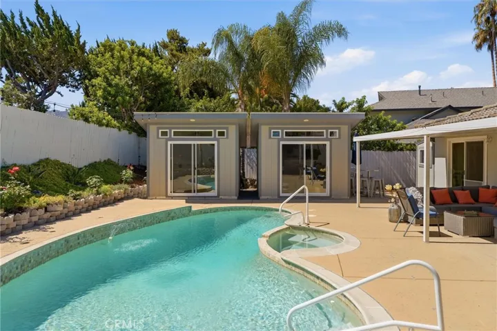 two outdoor cabanas