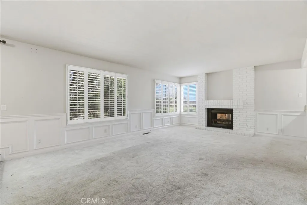 Family Room - Beautiful Fireplace and Backyard Views