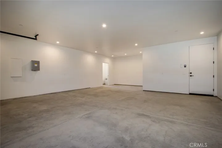 Finished garage with flex space