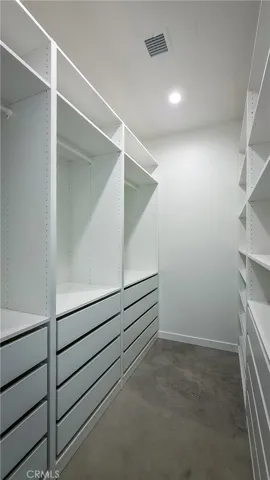 Primary closet with built-ins