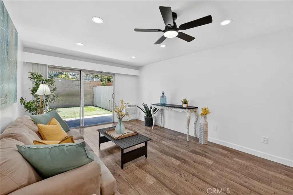 features recessed lighting and fans