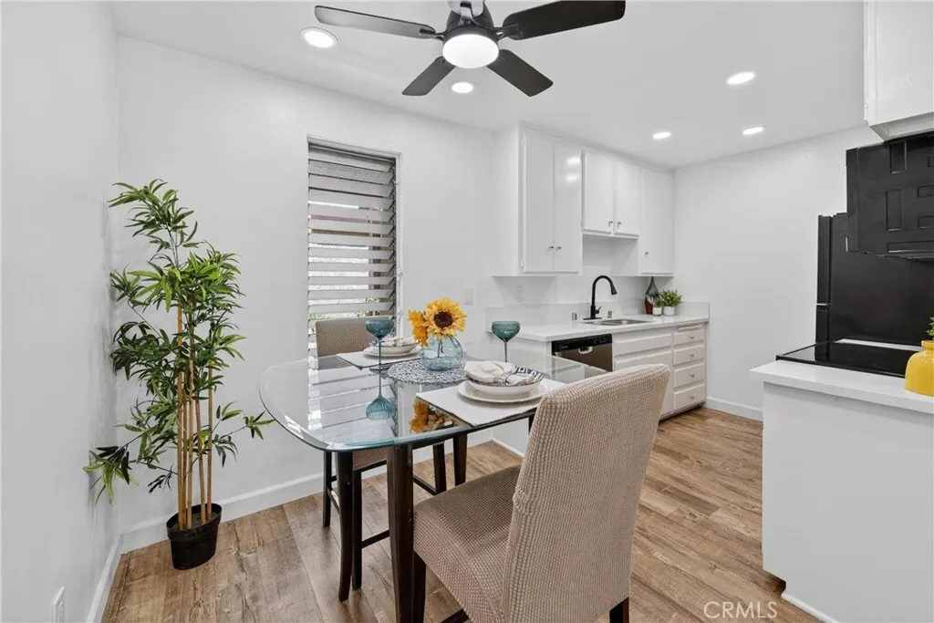 Recessed lighting and ceiling fan