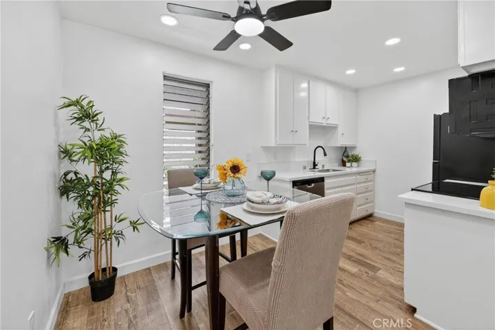 Recessed lighting and ceiling fan