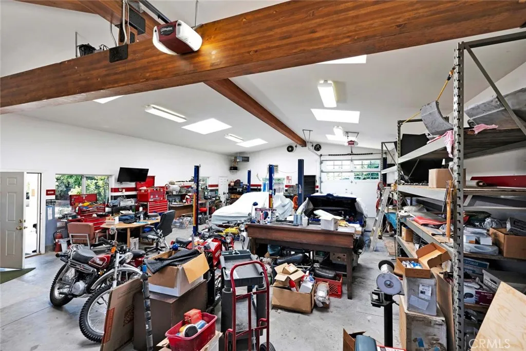 Inside of garage.