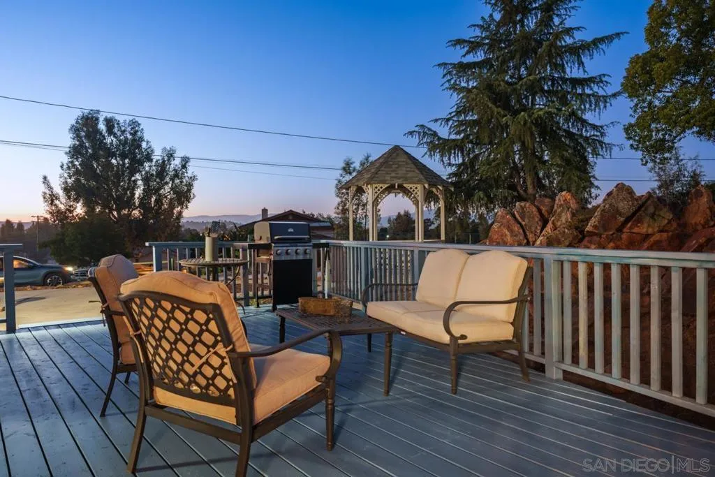 Back deck.