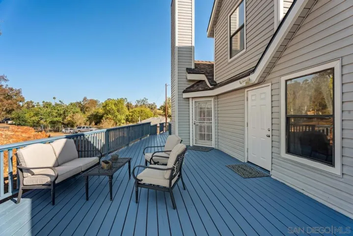 New huge back deck.