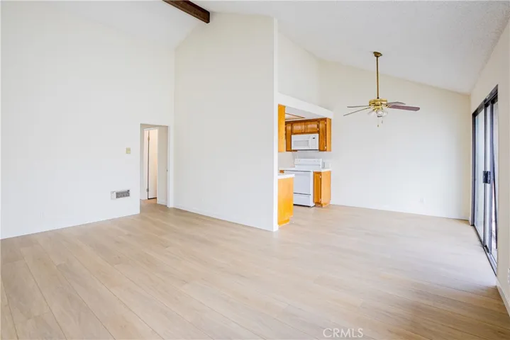 Living Room with Elevated Ceilings