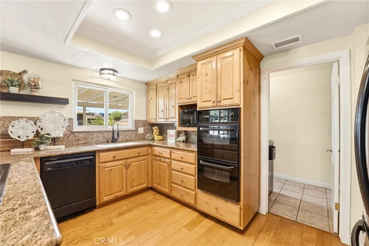 View into laundry room from kitchen