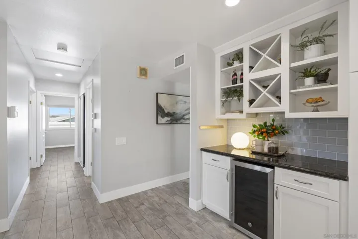Beautiful built-in coffee bar/dry bar