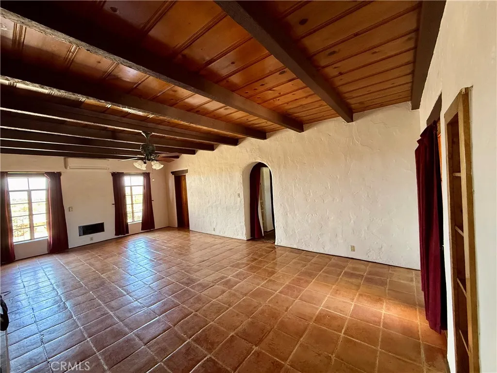 Tile floors and Open beam ceilings Tile floors and Open beam ceilings