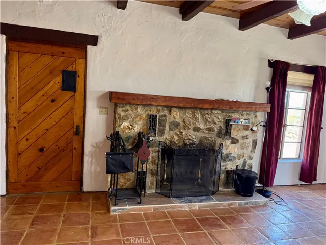 The fireplace is one of the special features