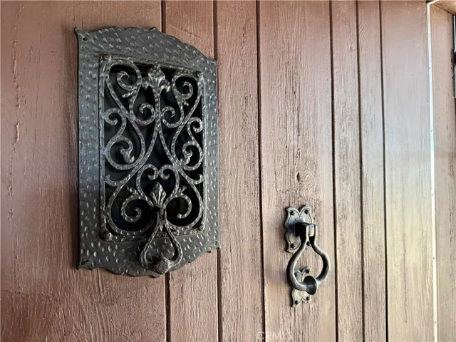 Ornate front door fixtures