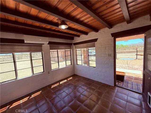 Dining room with an entry out to the patio