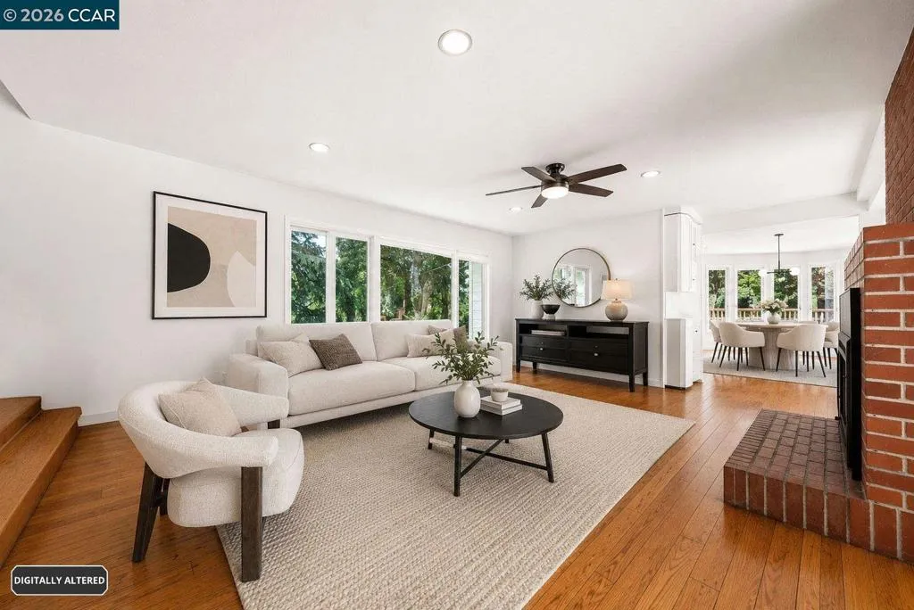 Living Room Virtual Staging