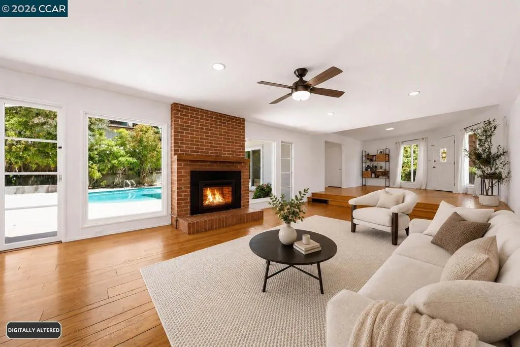 Living Room Virtual Staging