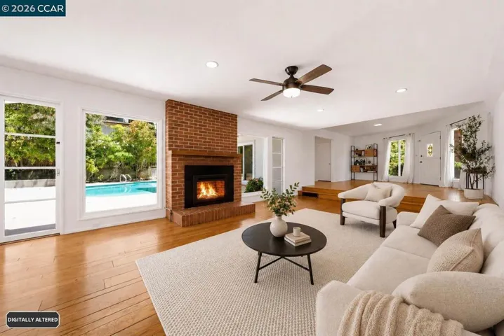 Living Room Virtual Staging