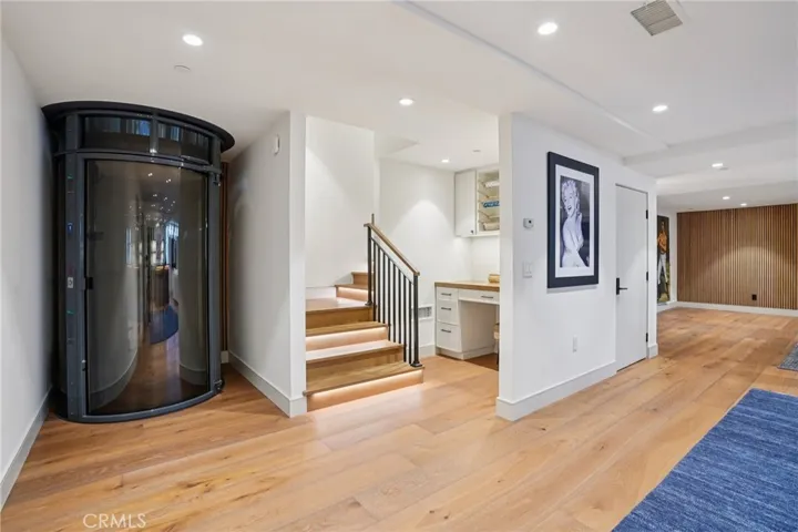 Downstairs entertainment area