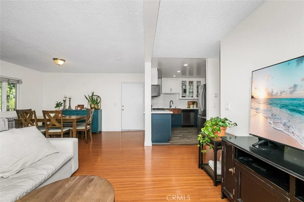 Dining area off living room.