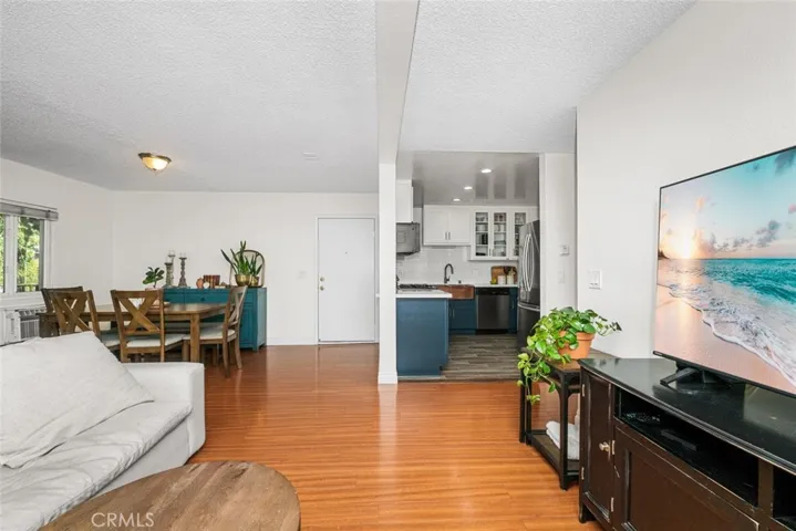Dining area off living room.