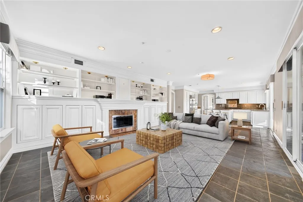 Virtually staged Family Room