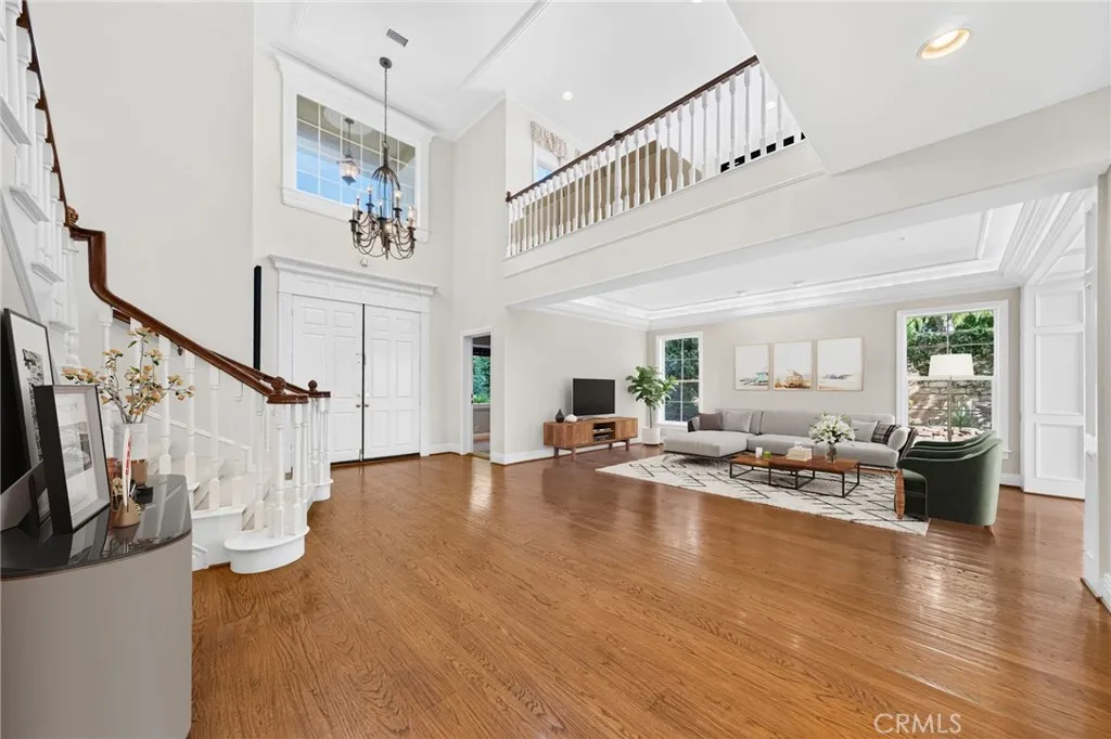 Virtually staged Formal Living Room