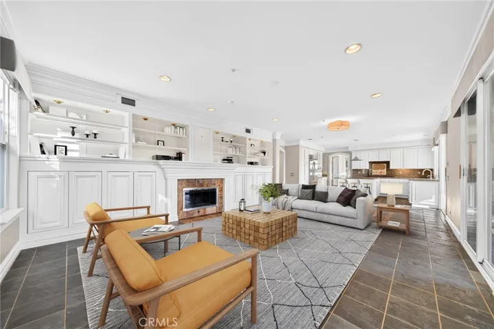 Virtually staged Family Room