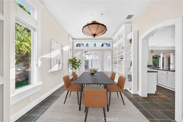 Virtually staged Dining Room