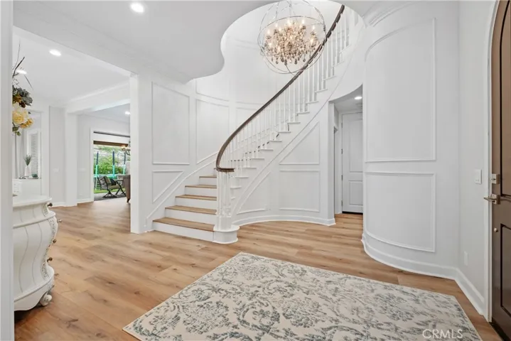 Wainscotting at Staircase