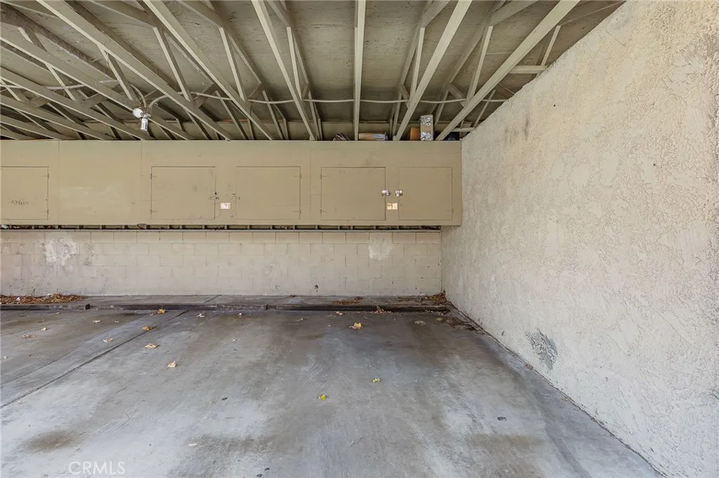 Storage at carport