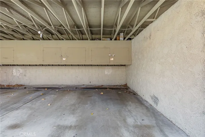 Storage at carport