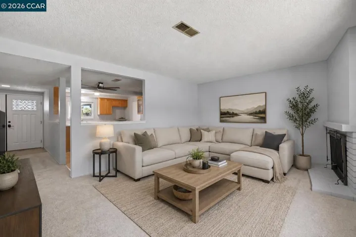 Virtually Staged Living Rm