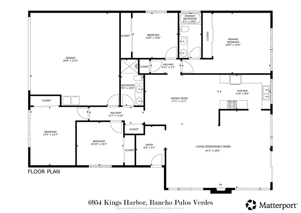 6954 Kings Harbor Floor Plan