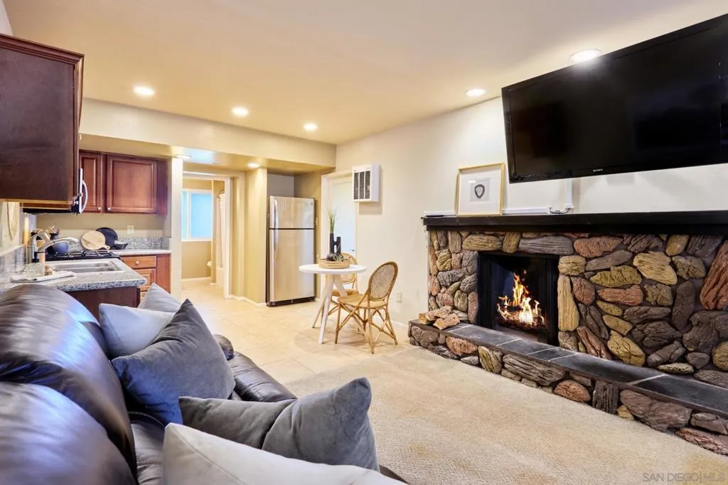 ADU Livingroom with Fireplace
