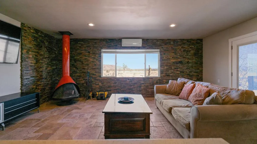 Living room view to back of property