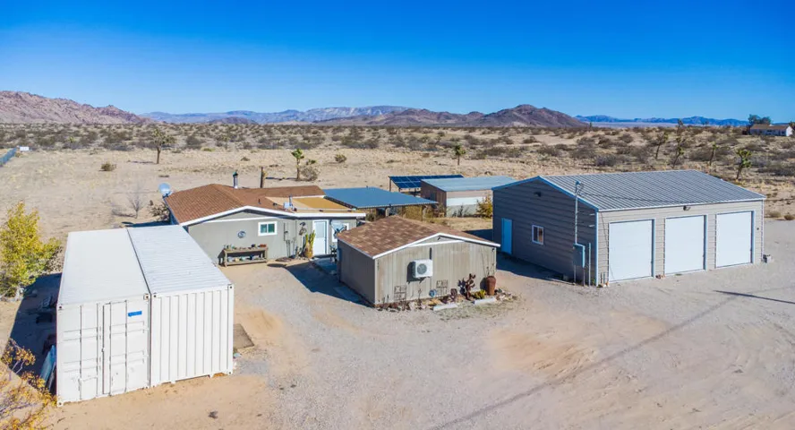 Overhead shot of property