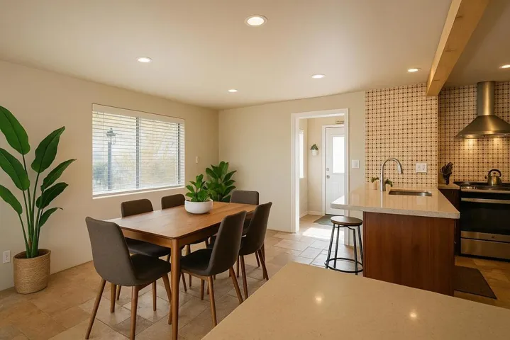 Dining area- staged