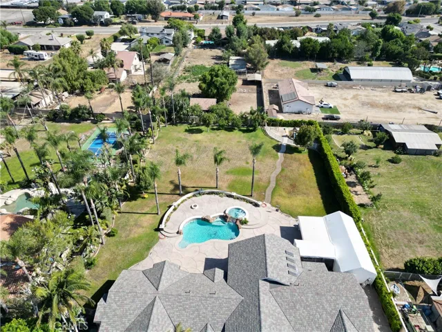 Drone photo backyard