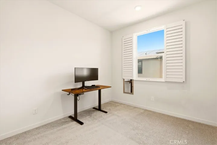 Upstairs bedroom #3 can be used as an office