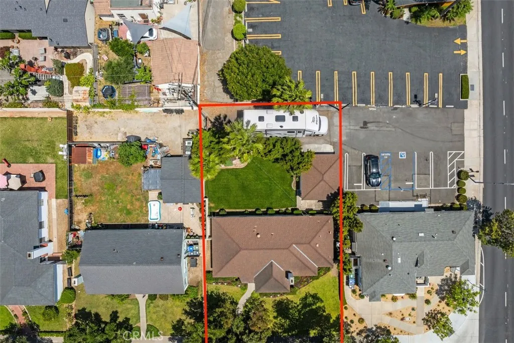Outline of lot showing additional square footage due to the termination of easement/quitclaim of private alley.