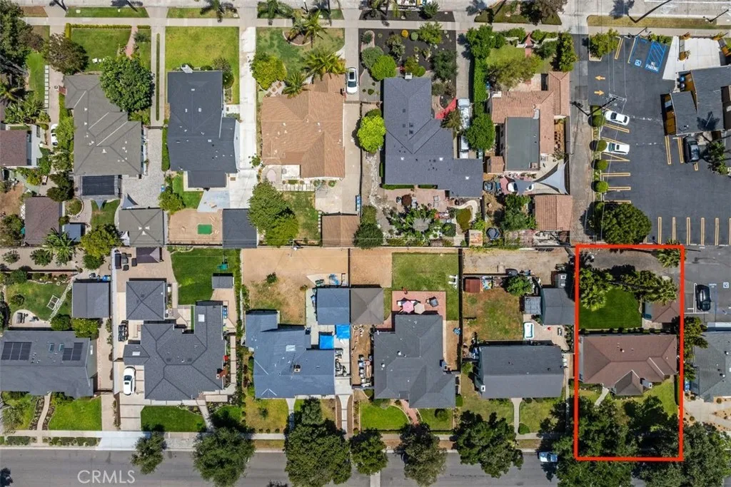 Outline of lot showing additional square footage due to the termination of easement/quitclaim of private alley.