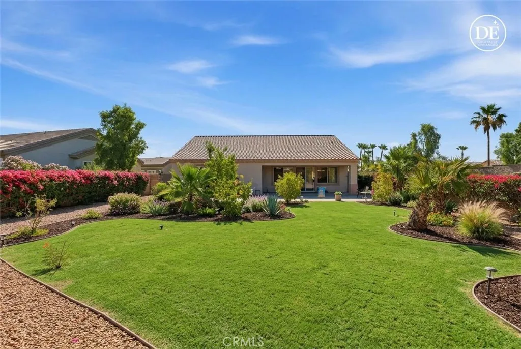 Virtually Staged backyard lawn