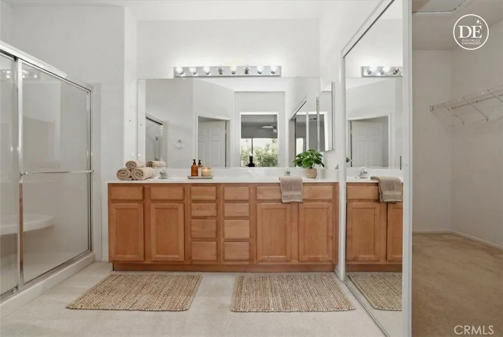 Virtually Staged primary bathroom