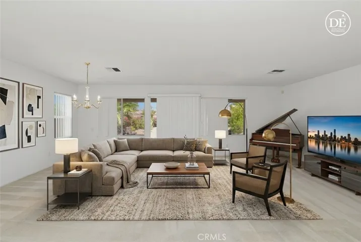 Virtually Staged living room