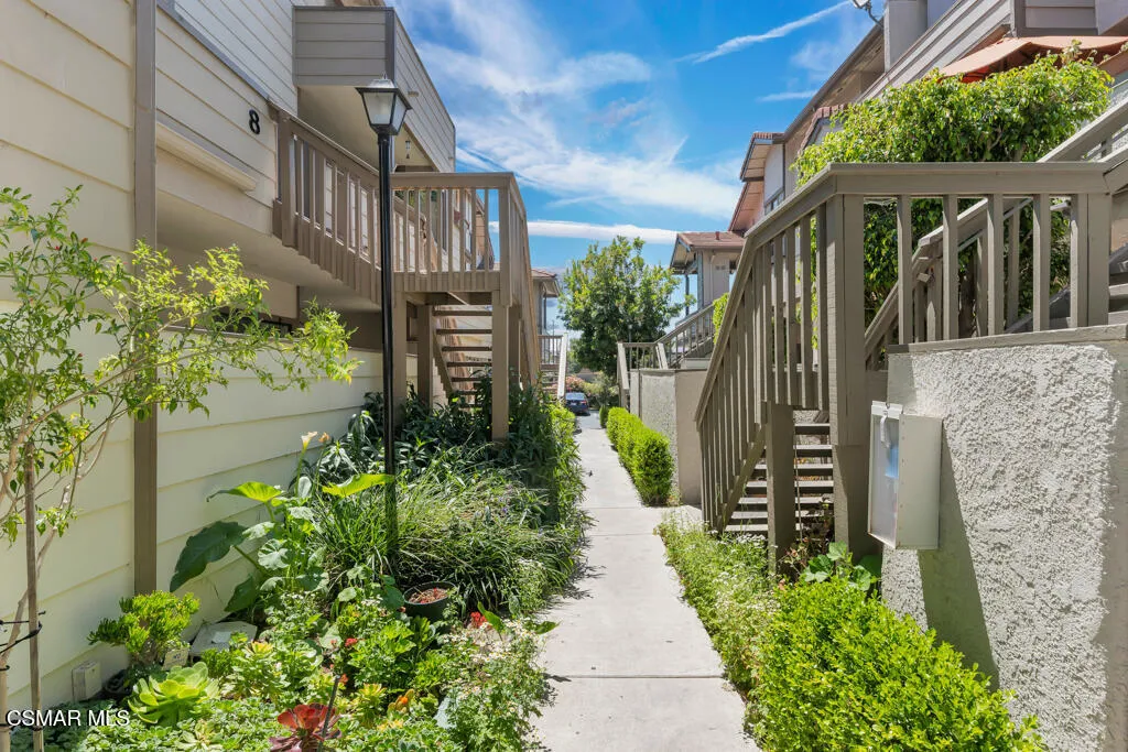 Walkway to the unit